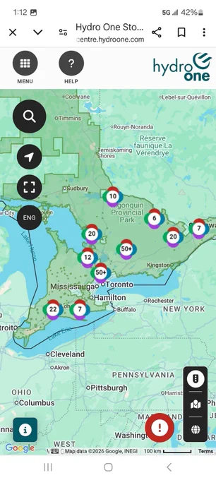 Outage map