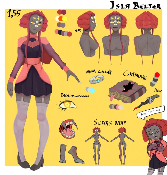 My original character, Isla, I love her and you should love her too and sign a little contract, just dont read the fine print, smile