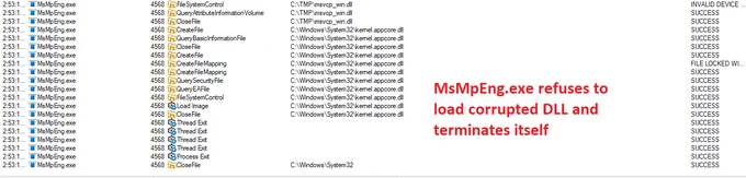 EDRStartupHinder make Windows Defender terminated