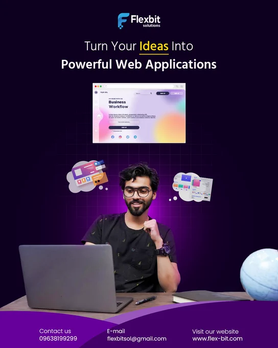 Turn your Ideas into Powerful Web Application with Flexbit Solutions.
Our services:
 ✅Custom Software
 ✅SaaS Solution
 ✅Mobile Application
 ✅Web Application
Let’s code your dream into reality.
Get in touch with us:
🌐: www.flex-bit.com
📧: flexbitsol@gmail.com
📞: 09638199299
.
.
.
.
.
#flexbitsolutions #x #xpost #softwarecompany #softwaredesign #softwaredevelopment #webdesign #WebDevelopment #websitetraffic #websitedevelopment #ecommerce #ecommercebusiness #EcommerceGrowth #businessgrowth #businesssuccess #trendingwebsite #bestwebsitedevelopmentcompany #bestwebdesigncompanybd