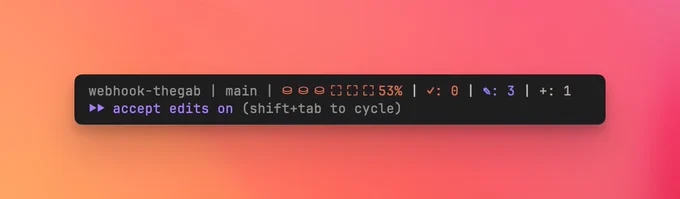 Claude code statusbar config