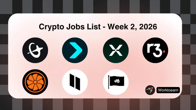 Crypto Jobs List - Week 2, 2026