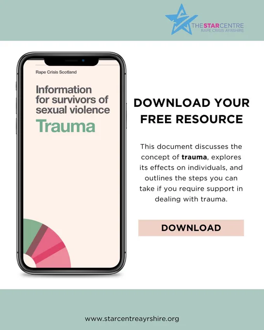 Information for survivors of sexual violence:Trauma. Download your free resource. This document discusses the concept of trauma, explores its effects on individuals, and outlines the steps you can take if you require support in dealing with trauma.