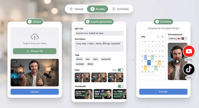 Hypenest - Turn one video into everything you need to publish