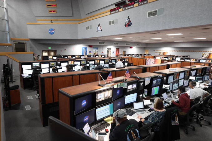 Firing Room 1 in the Launch Control Center at NASA’s Kennedy Space Center in Florida