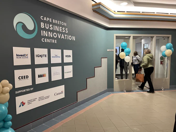 The entrance to the Cape Breton Business Innovation Centre 