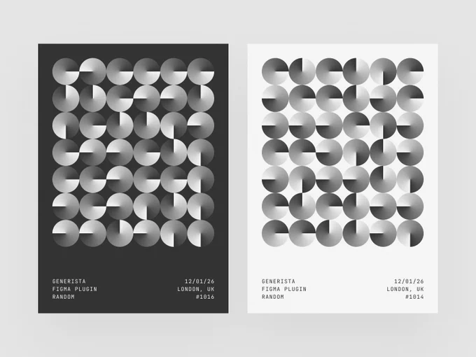 Minimalist Black and White Poster Design. 
Made with Generista.