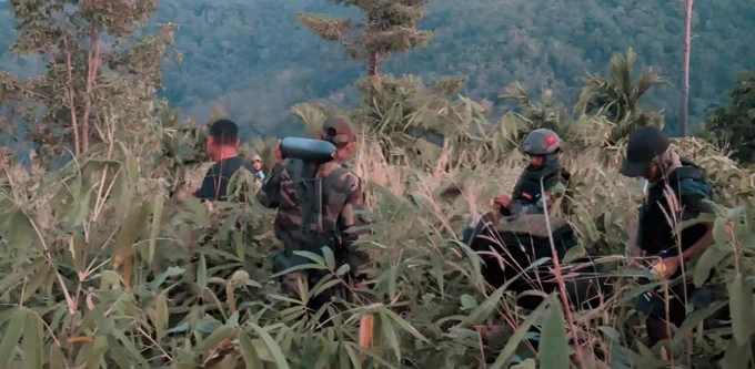 Ramonnya Mon Army members at an undisclosed location before launching attacks on five regime outposts in Ye and Mudon townships, Mon State, on Jan. 11. (Credit: RMA)
