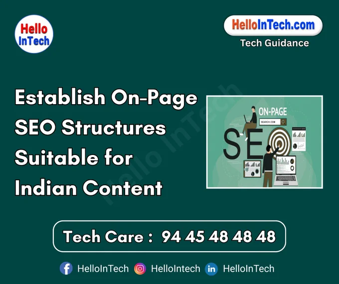 #onpageseo #indiancontentseo #seoindia #localizedseo #hindiseo #regionalkeywords #mobilefirstseo #bilingualcontent #hreflangtags #indianlocalseo #structureddataindia #contentforindia #searchintent #indiansearchbehavior #indianmarketSEO #metatagsindia #desiSEO #headeroptimization #AMPpages #voicefriendlySEO #multilingualstrategy #internallinking #alttextoptimization #urbanseo #technicalseoindia

𝐏𝐥𝐞𝐚𝐬𝐞 𝐅𝐨𝐥𝐥𝐨𝐰 & 𝐒𝐡𝐚𝐫𝐞 -𝗛𝗜𝗧 𝐓𝐨𝐮𝐫 𝐨𝐧 𝐒𝐨𝐜𝐢𝐚𝐥 𝐌𝐞𝐝𝐢𝐚 𝐏𝐚𝐠𝐞𝐬:

📞 𝗖𝗮𝗹𝗹 𝘂𝘀 𝘁𝗼𝗱𝗮𝘆: 94 45 48 48 48
🌐 𝗪𝗲𝗯𝘀𝗶𝘁𝗲: https://hellointech.com/i-news/
📧𝗘𝗺𝗮𝗶𝗹 𝗜𝗗: hellointech.com@gmail.com
👉 𝗙𝗮𝗰𝗲𝗯𝗼𝗼𝗸: https://www.facebook.com/HelloInTech/
👉 𝗜𝗻𝘀𝘁𝗮𝗴𝗿𝗮𝗺: www.instagram.com/Hello_intech
👉 𝗟𝗶𝗻𝗸𝗲𝗱𝗜𝗻: https://www.linkedin.com/in/hello-intech-19ba10220/
👉 𝗧𝘄𝗶𝘁𝘁𝗲𝗿/𝗫: https://x.com/HelloIntec13514
👉 𝗧𝗲𝗹𝗲𝗴𝗿𝗮𝗺: https://t.me/HelloInTech
👉 𝗪𝗵𝗮𝘁𝘀𝗔𝗽𝗽: https://wa.me/9445484848
