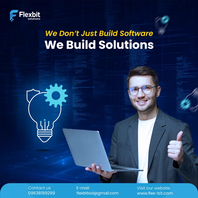 We don't just build software, We build Solutions from Flexbit Solutions.
Our services:
 ✅Custom Software
 ✅SaaS Solution
 ✅Mobile Application
 ✅Web Application
Let’s code your dream into reality.
Get in touch with us:
🌐: www.flex-bit.com
📧: flexbitsol@gmail.com
📞: 09638199299
.
.
.
.
.
#flexbitsolutions #x #xpost #softwarecompany #softwaredesign #softwaredevelopment #webdesign #WebDevelopment #websitetraffic #websitedevelopment #ecommerce #ecommercebusiness #EcommerceGrowth #businessgrowth #businesssuccess #trendingwebsite #trendingwebdesign #trendingwebpage #bestwebsite