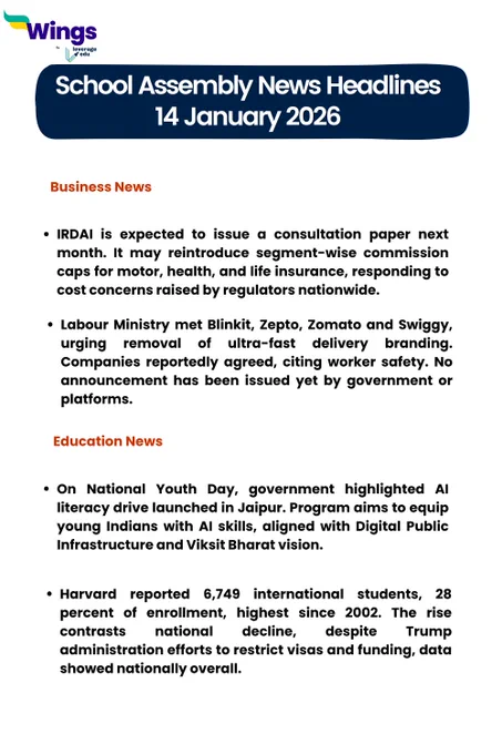 Business and Education News 14 January 2026