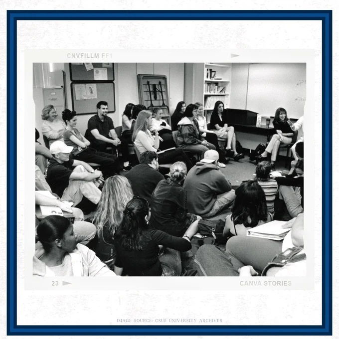 The first week of classes in Spring, 2000. 