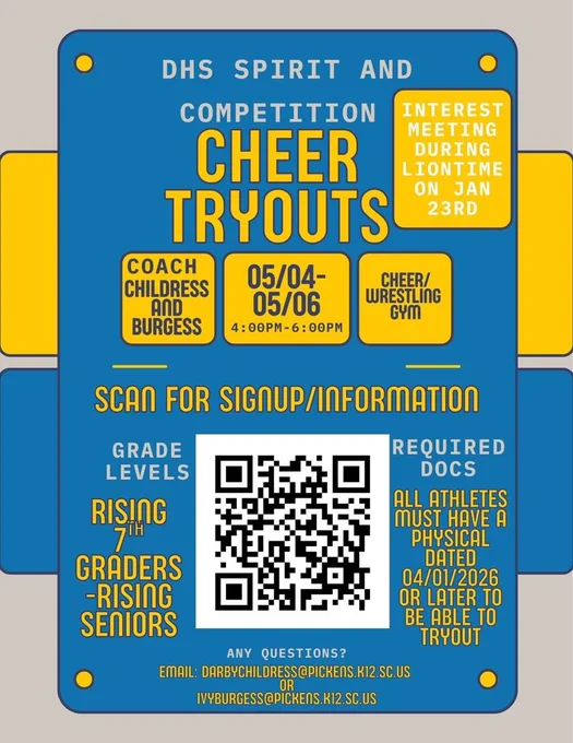 cheer tryouts 2026