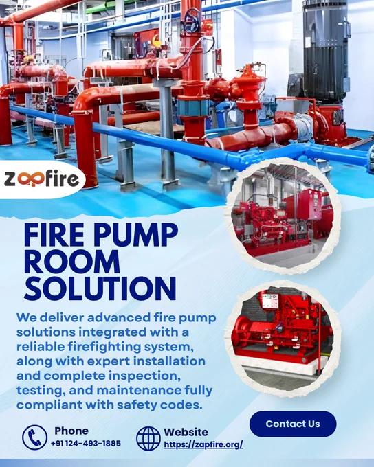 #ZAPFIRE #FirePumpRoom #FireSafety #FireProtection #SafetyFirst #FireEngineering