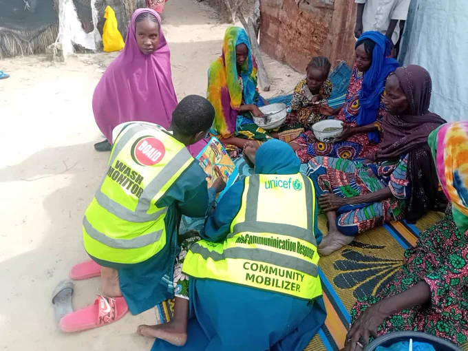 In Rann IDPs Camp, small actions like handwashing can prevent deadly disease outbreaks.
BOAID & UNICEF delivered hygiene promotion sessions, but thousands still need:
🧼 Soap & hygiene kits
🚰 Clean water support
🚻 Functional latrines
 Donors, please help us reach more families
