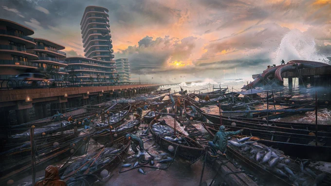 1st Place: "Saltwind Horizon" by Lumirac