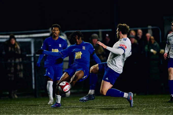 Jayden Nunes-Wickham featuring against Coleshill Town.