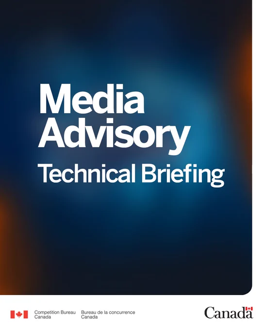 Text on image: Media Advisory. Technical Briefing