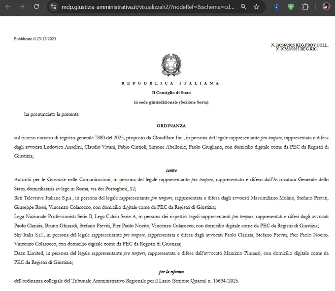 Intestazione provv. 10236/2025 CDS Sez. VI del 18/12/2025

https://mdp.giustizia-amministrativa.it/visualizzah2/?nodeRef=&schema=cds&nrg=202507880&nomeFile=202510236_18.html&subDir=Provvedimenti