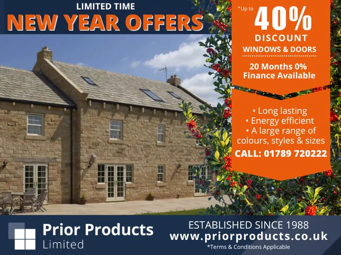 Prior Products 40% off Windows and Doors