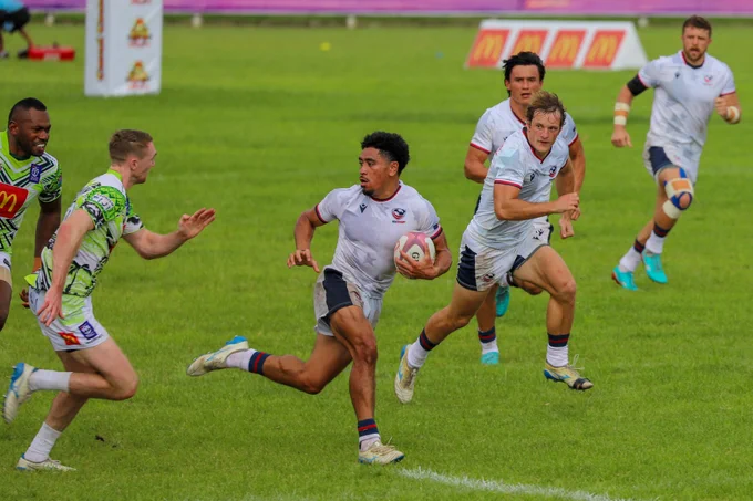 Players in action during the game.