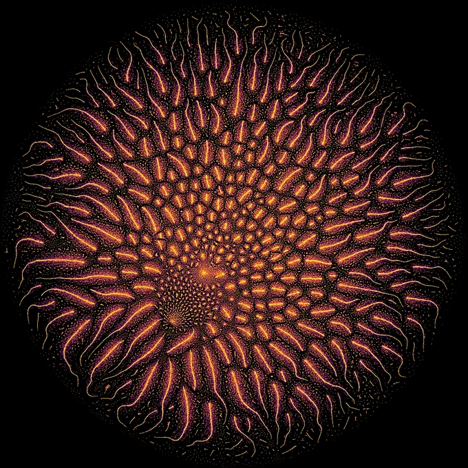 Scatter plot without the large blob in the previous version of the plot. Organic-looking.