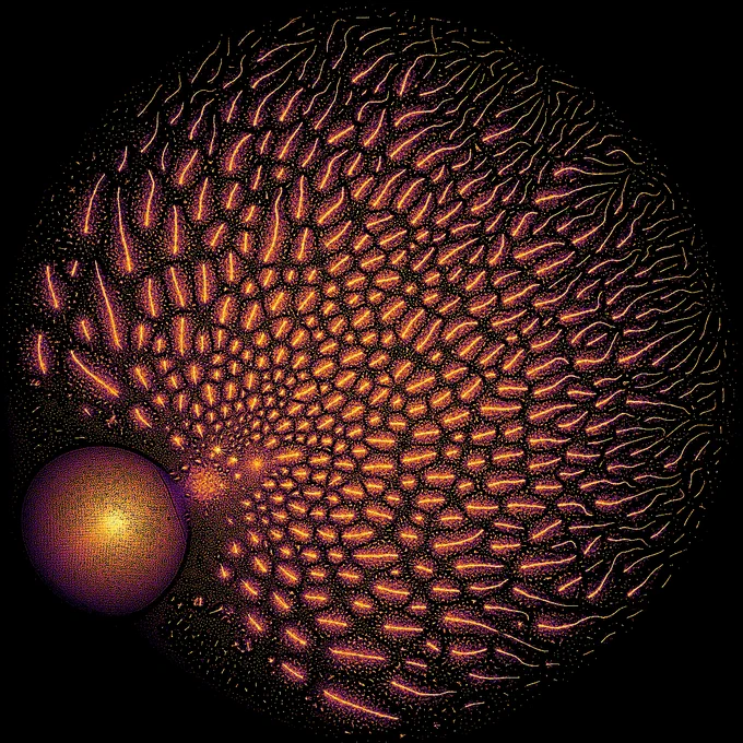 Hedgehog looking scatterplot. 