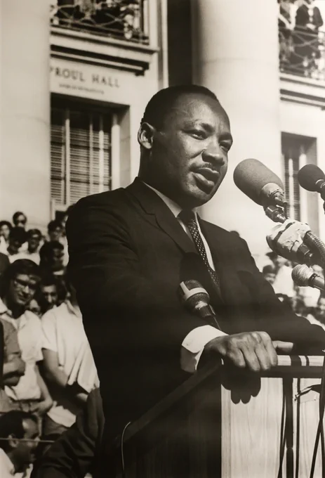 Martin Luther King Jr. speaks at UC Berkeley.