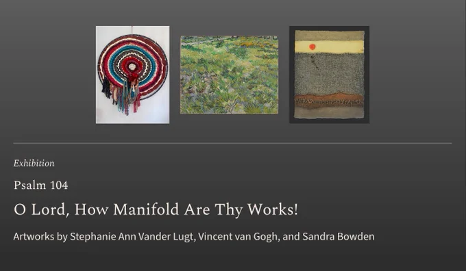 Psalm 104
O Lord, How Manifold Are Thy Works!
Commentaries by Wesley Vander Lugt