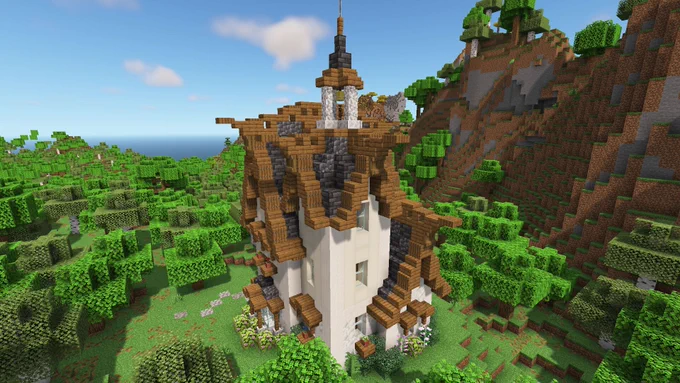 High Elven Minecraft House - Java and Bedrock