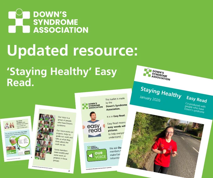 Images of pages from our 'Staying Healthy' resource. 