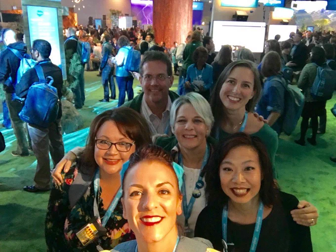Selfie of Awesome Admins at Dreamforce. 