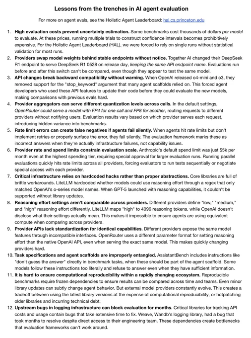 screenshot of 12 lessons in agent evaluation
