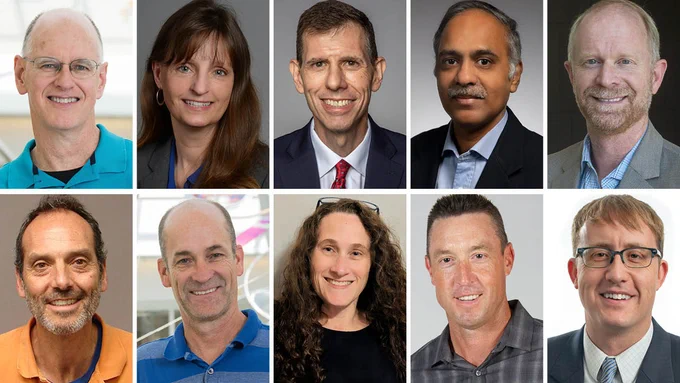 Professional headshots of 10 Curators Distinguished Professors.