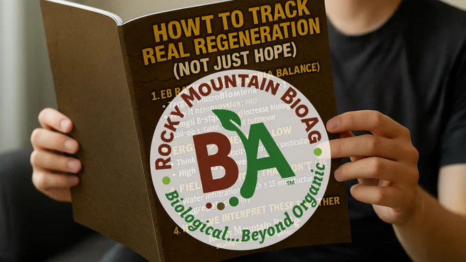 Issue #6: How to Track Real Regeneration (Not Just Hope) by: Rocky Mountain BioAg® 