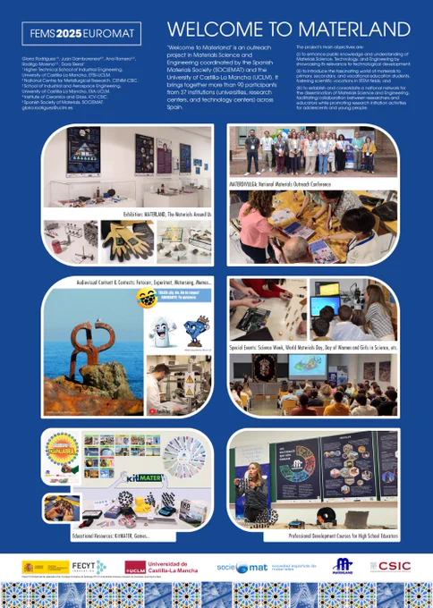 FEMS2025 Euromat - Póster Welcome to Materland