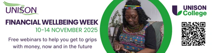 Financial Wellbeing Week 10-14 November 2025
Free webinars to help you get to grips with money, now and in the future