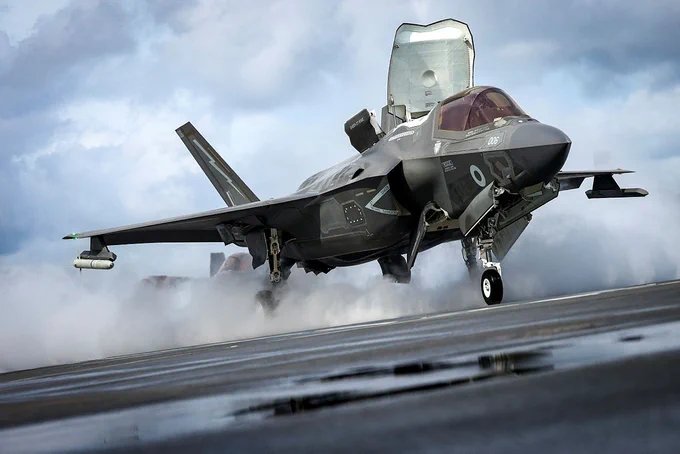 Image of an F35B
