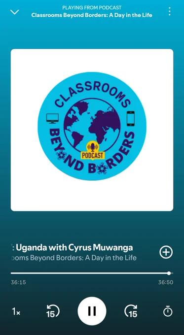 Spotify screenshot of the podcast classrooms beyond borders
