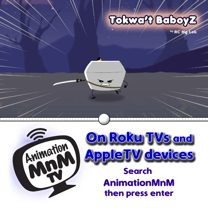 Mekatokwa Animation is now broadcasting on #AnimationMnM