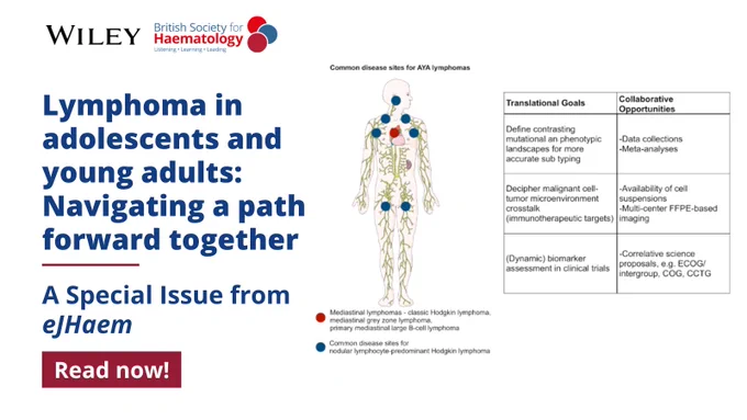 Lymphoma in adolescents and young adults: Navigating a path forward together | A Special Issue from eJHaem

Read now!