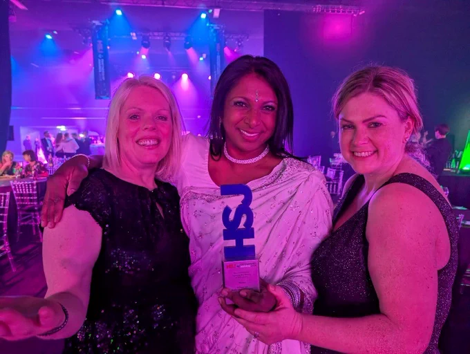 Early this year our Rheumatology team of (from left) Lead Rheumatology Clinical Nurse Specialist, Catherine Short, Consultant Dr Kavitha Nadesalingam and Amy Precious from the Trust’s Transformation team scooped the ‘Best Contribution to Improving the Efficiency of NHS services’ at the HSJ Partnership awards.