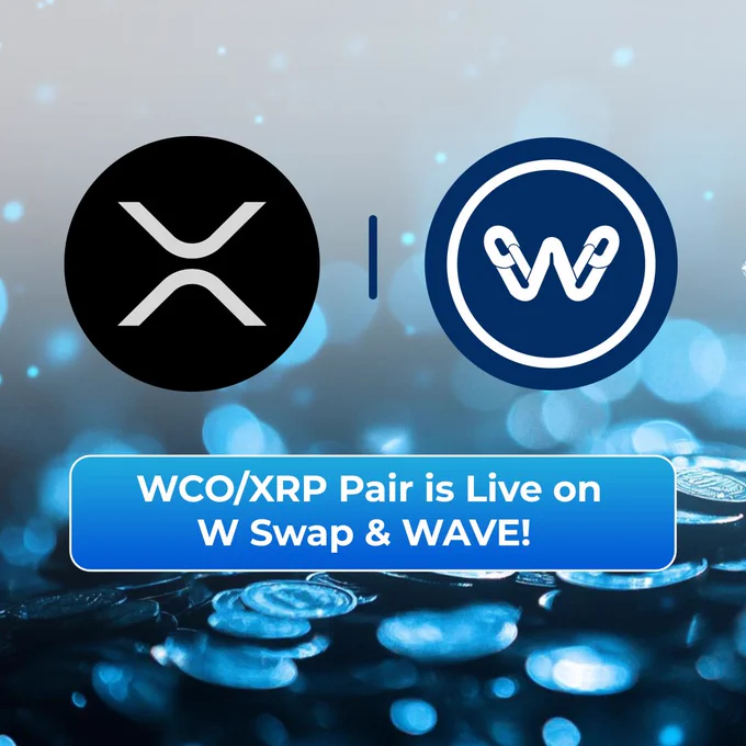 🚨 New Pair: WCO/XRP is Live on W Swap & WAVE!

Kick off with a 2x Farming Multiplier

🌊 Provide liquidity to the WCO/XRP pool
🌾 Stake your LP tokens on WAVE to farm boosted rewards
⚡  Maximize your early yield opportunities today.

✅ Available now on W Swap and WAVE

🔗 Add Liquidity: https://w-swap.com/

🔗 Stake LPs: https://wave.w-chain.com/