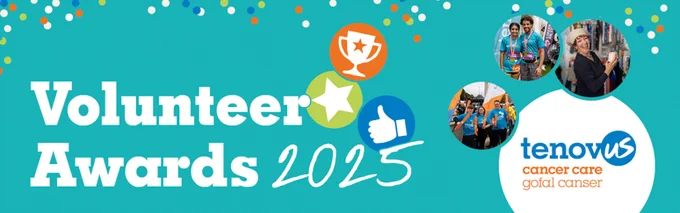 Banner for Tenovus Volunteer Awards 2025