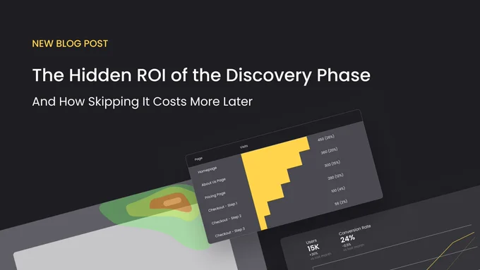 Fixing an error in production costs 100x more than fixing it in planning.


✅ Discovery = alignment, clarity, risk reduction
 ❌ Skipping discovery = scope creep, rework, missed deadlines



