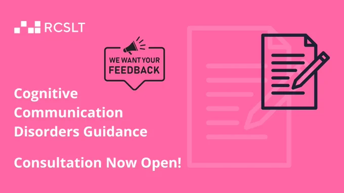 cognitive communication disorders guidance consultation now open!
