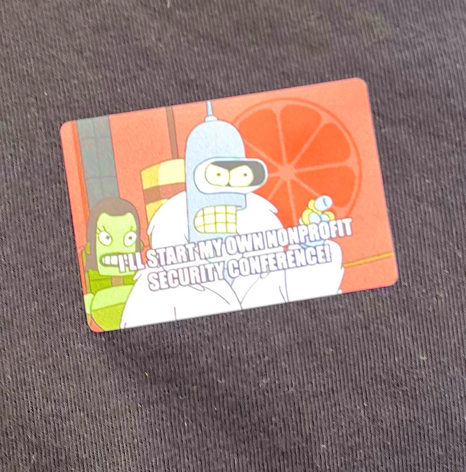 Orangecon security conference in Amsterdam, 2025 edition - bender memeing away