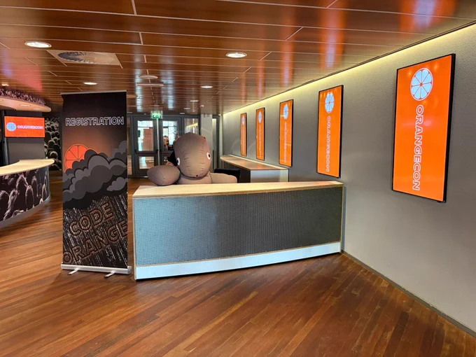 Orangecon security conference in Amsterdam, 2025 edition - entrance area