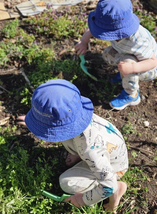 Kids Planting Seeds