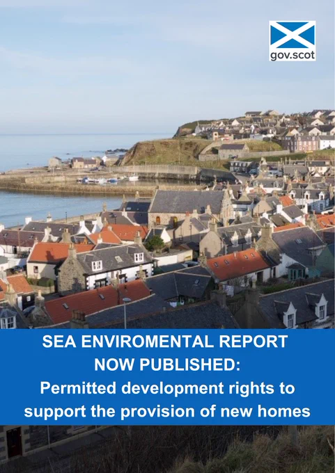 Template alerting readers that a SEA Environmental report has been published following the PDR consultation. 